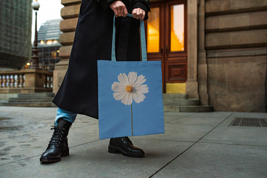 Sunflower Printed Organic Tote Bag (AOP)